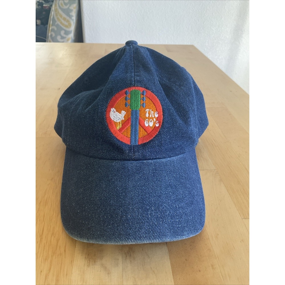 Denim Peace The 60s Guitar White Bird Vintage Hat Rare